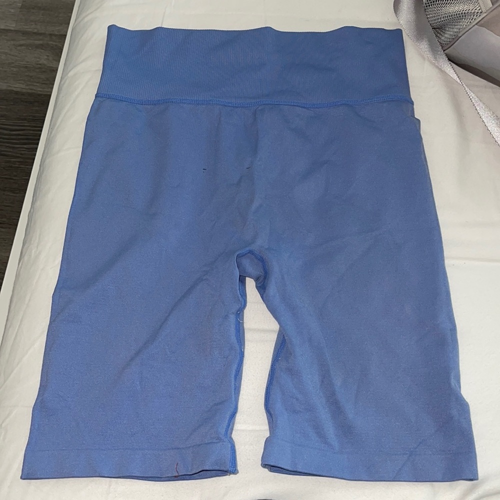 Pantone Blue Biker Shorts